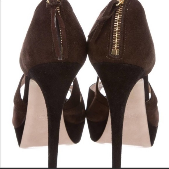 Miu Miu Camoscio Bicolo colorblock suede pumps - Picture 2 of 16